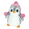 Pinguin Kuscheltier Mit Rosa Mütze, Ca. 25 Cm