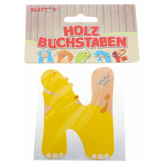 Besttoy - Holzbuchstabe - N - Gelb 3 Besttoy - Holzbuchstabe - N - Gelb