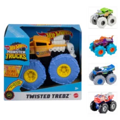 MATTEL Hot Wheels Monster Trucks - Twisted Tredz - 1 Stück -Vollständiger Spielwarenladen 226532 titel