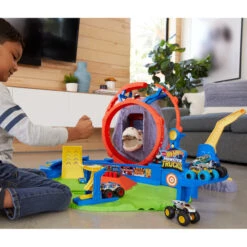 MATTEL Hot Wheels Monster Trucks - Spielset - T-Rex Vulkanarena -Vollständiger Spielwarenladen 231491 887961974782 mattel hw arena 01