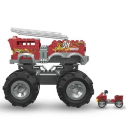 MATTEL MEGA Hot Wheels - 5 Alarm Monster Truck & Feuerwehrfahrzeug