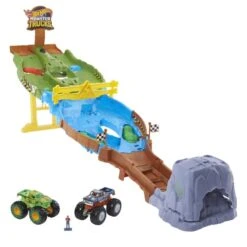 MATTEL Hot Wheels Monster Trucks - Wettkampf Rennstrecke -Vollständiger Spielwarenladen 242509 194735058082 mattel wettkampf rennstrecke 01