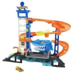 MATTEL Hot Wheels - City Hai-Attacke - Spielset -Vollständiger Spielwarenladen 242534 194735028979 mattel hai attacke spielset 01