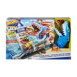 MATTEL Hot Wheels - City Hai-Attacke - Spielset -Vollständiger Spielwarenladen 242534 194735028979 mattel hai attacke spielset 06