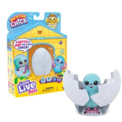 Little Live Pets - Surprise Chick - Vogel Im Ei - Blau -Vollständiger Spielwarenladen 247998 630996264522 moose toys little live pets surprise chick einzelpack blau 01