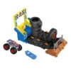 MATTEL Hot Wheels - Monster Trucks - Arena Smashers - Race Ace - Smash Race Challenge -Vollständiger Spielwarenladen 248693 194735136568 Mattel Race Aces Tire Smash Race 02