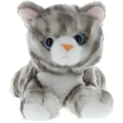 Besttoy - Plüsch-Katze - Grau - Liegend 5 Besttoy - Plüsch-Katze - Grau - Liegend -Vollständiger Spielwarenladen 4016096272289 18999501
