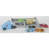 Autotransporter Mit Freilauf - Inkl. 6 Fahrzeuge - 32x9x5 Cm - 1 Stück -Vollständiger Spielwarenladen 4016096299866 autotransporterset blau neu