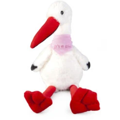 Besttoy - Plüsch Storch - Mädchen -Vollständiger Spielwarenladen 4016096305741 pluesch storch rosa 01