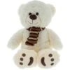 Besttoy - Plüsch-Bär Mit Schal - Weiß - Ca. 30 Cm