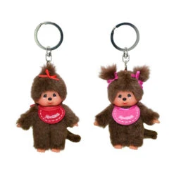 Monchhichi - Schlüsselanhänger - Ca. 10 Cm - 1 Stück -Vollständiger Spielwarenladen 87749 4905610253418 Sekiguchi Monchhichi Schluesselanhaenger 02